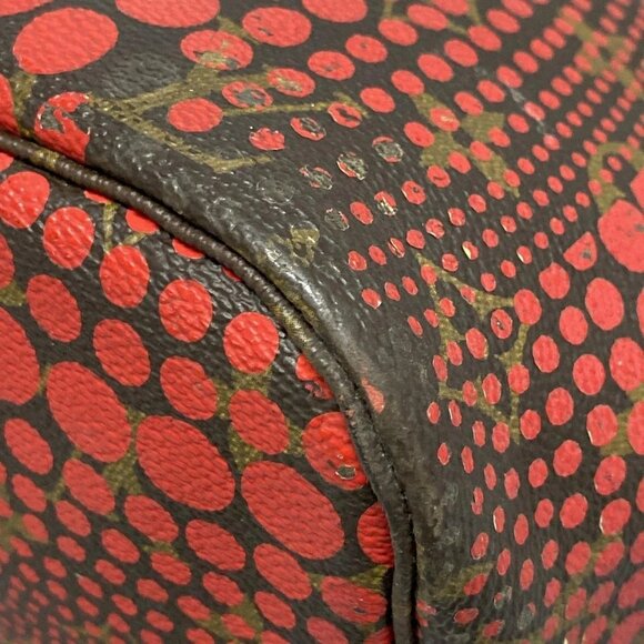 Auth LOUIS VUITTON Neverfull MM M40686 Rouge Louis Vuitton x Yayoi Kusama GI2132 - Picture 4 of 16